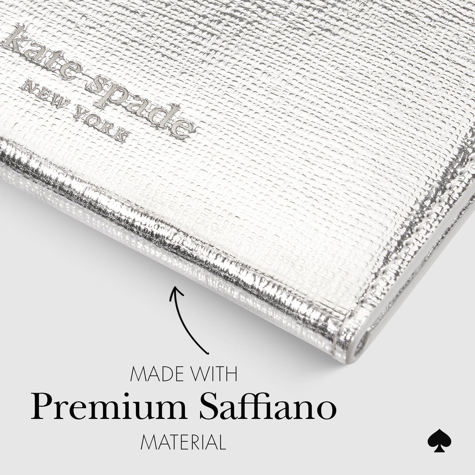 kate spade new york Metallic Silver Morgan MagSafe Wallet