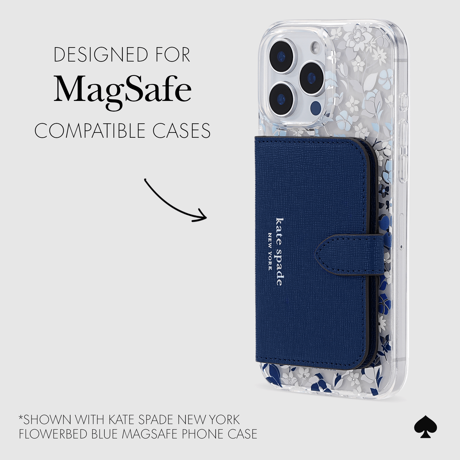 kate spade new york Navy Morgan MagSafe Wallet