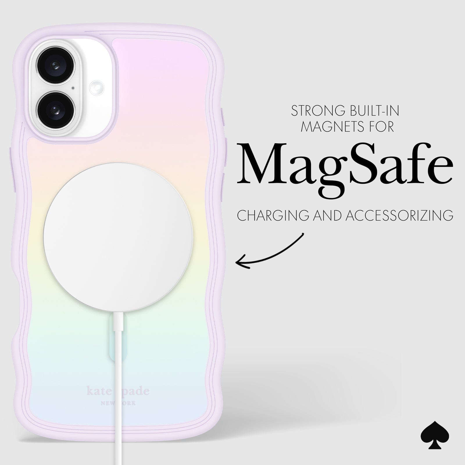 kate spade new york Wavy Opal Iridescent MagSafe - iPhone 16 Plus