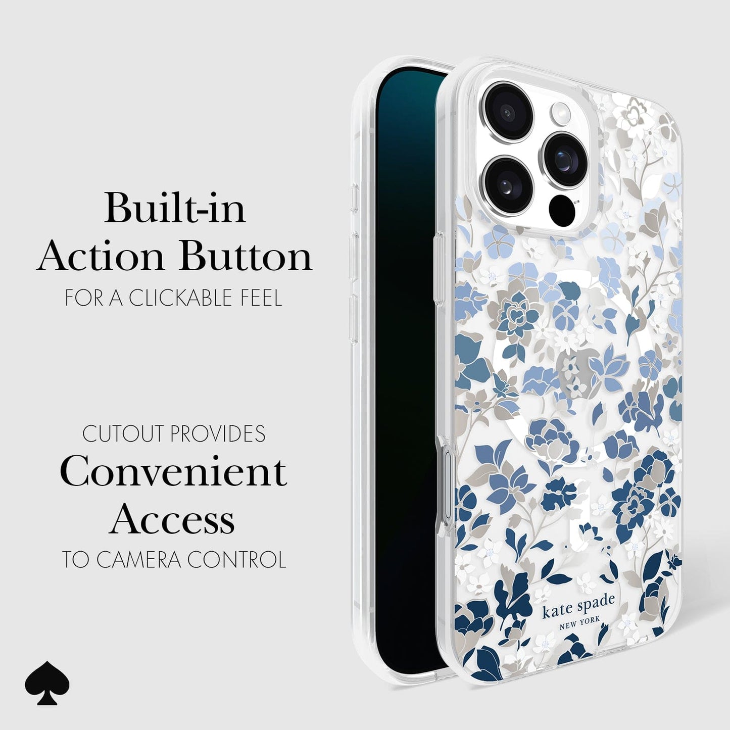 kate spade new york Flowerbed Blue MagSafe - iPhone 16 Pro Max