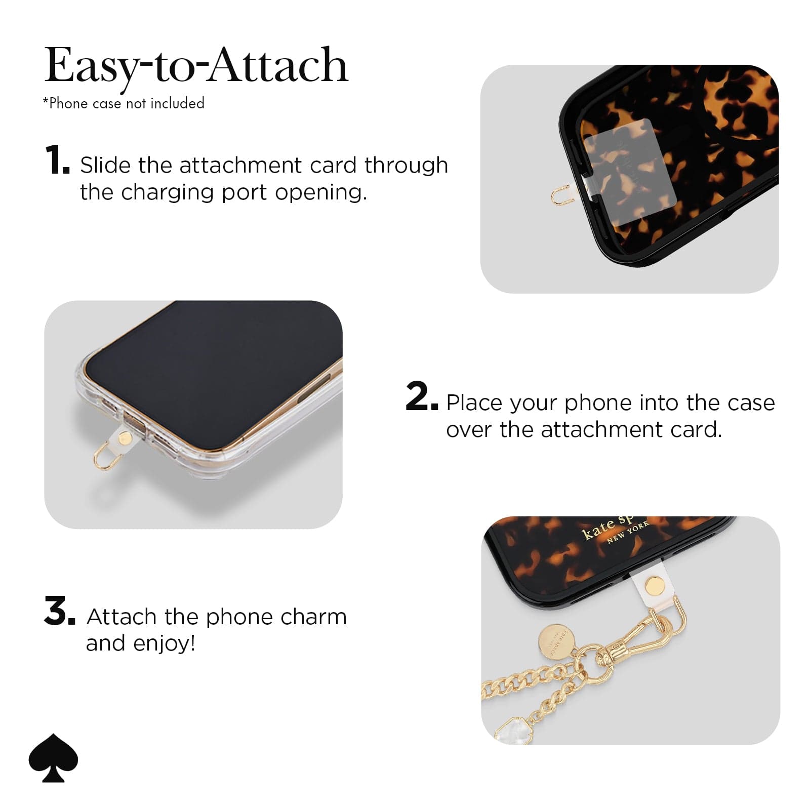 kate spade new york Set in Stone Phone Charm