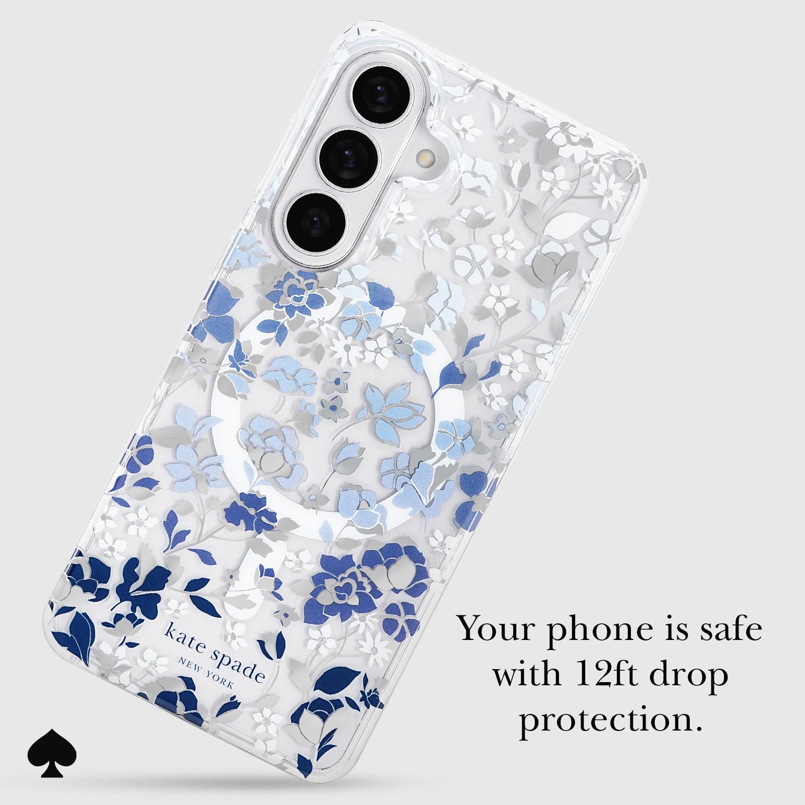kate spade new york Flowerbed Blue with Magnet - Galaxy S26