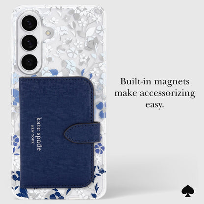 kate spade new york Flowerbed Blue with Magnet - Galaxy S26