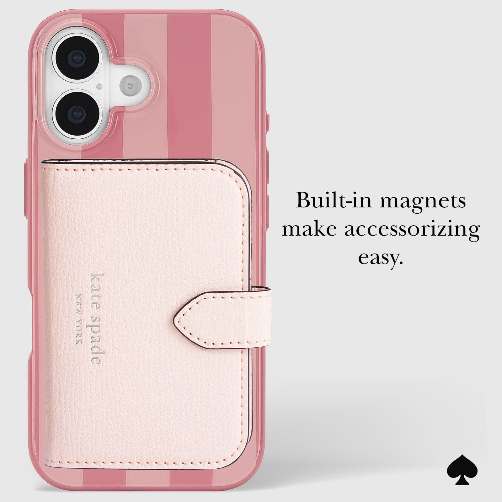 kate spade new york Stripe Rose Coral MagSafe - iPhone 17