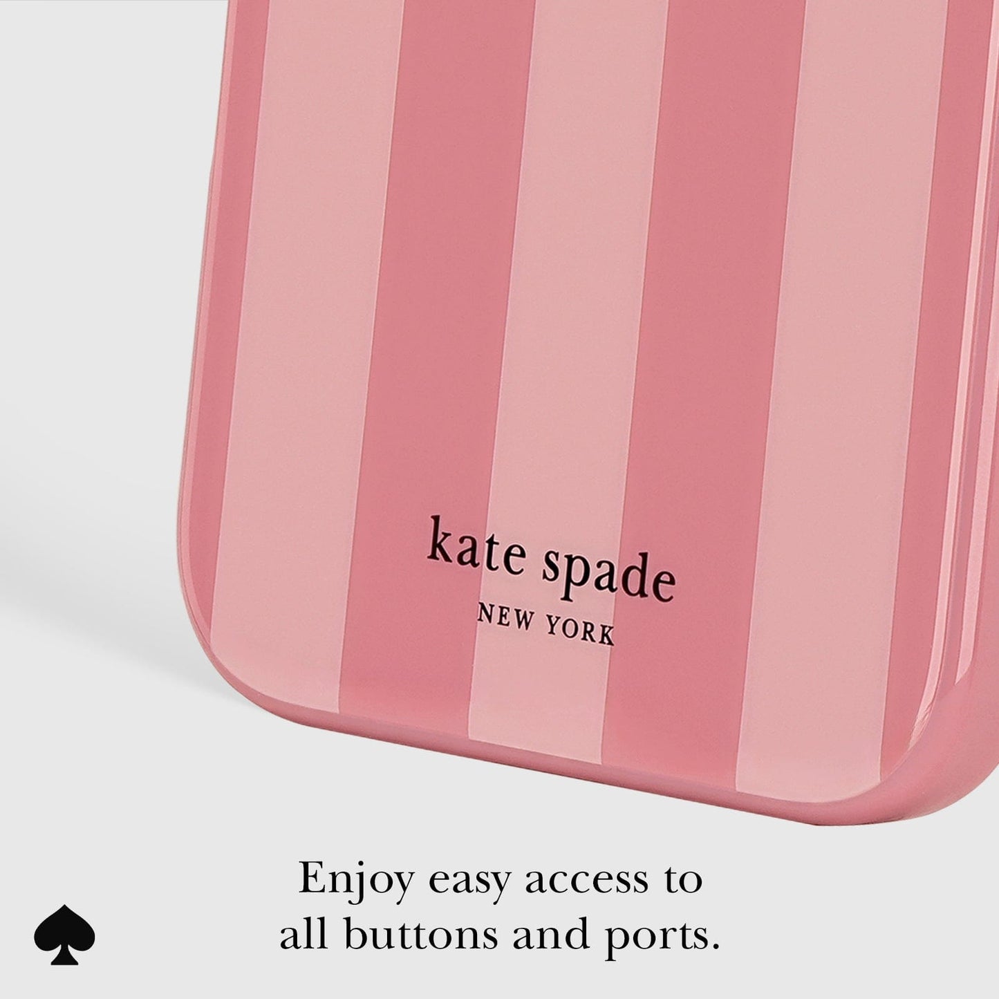 kate spade new york Stripe Rose Coral MagSafe - iPhone 17 Pro