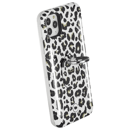 LuMee Leopard Glitter Ring - Phone Grip