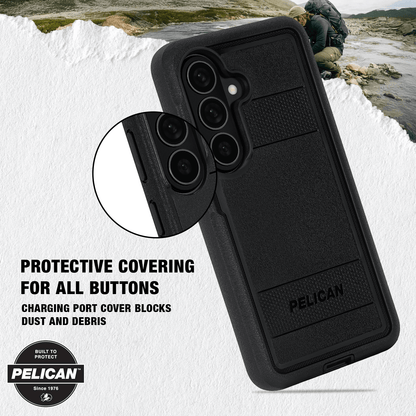 Pelican Voyager Black with Holster and Magnet - Galaxy S26