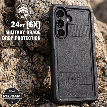Pelican Voyager Black with Holster and Magnet - Galaxy S26