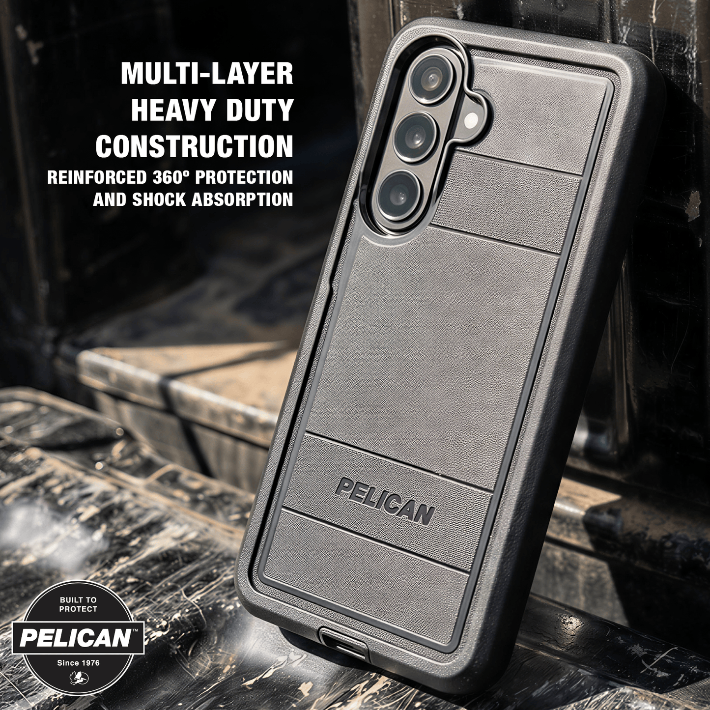 Pelican Voyager Black with Holster and Magnet - Galaxy S26