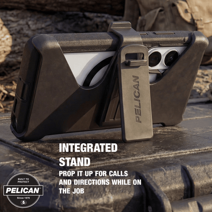 Pelican Voyager Clear/Black with Holster and Magnet - Galaxy S26