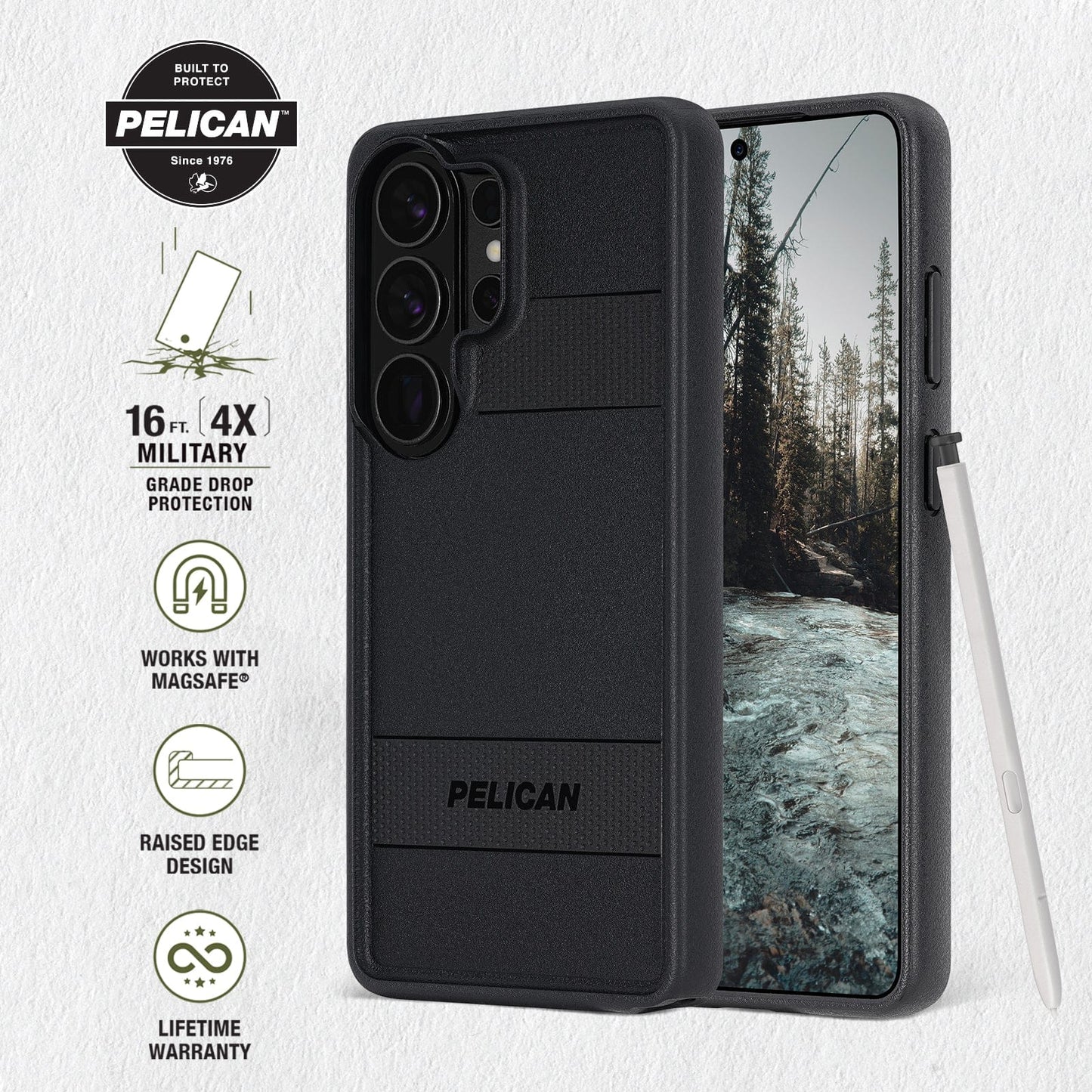 Pelican Protector Black with Magnet - Galaxy S26 Ultra