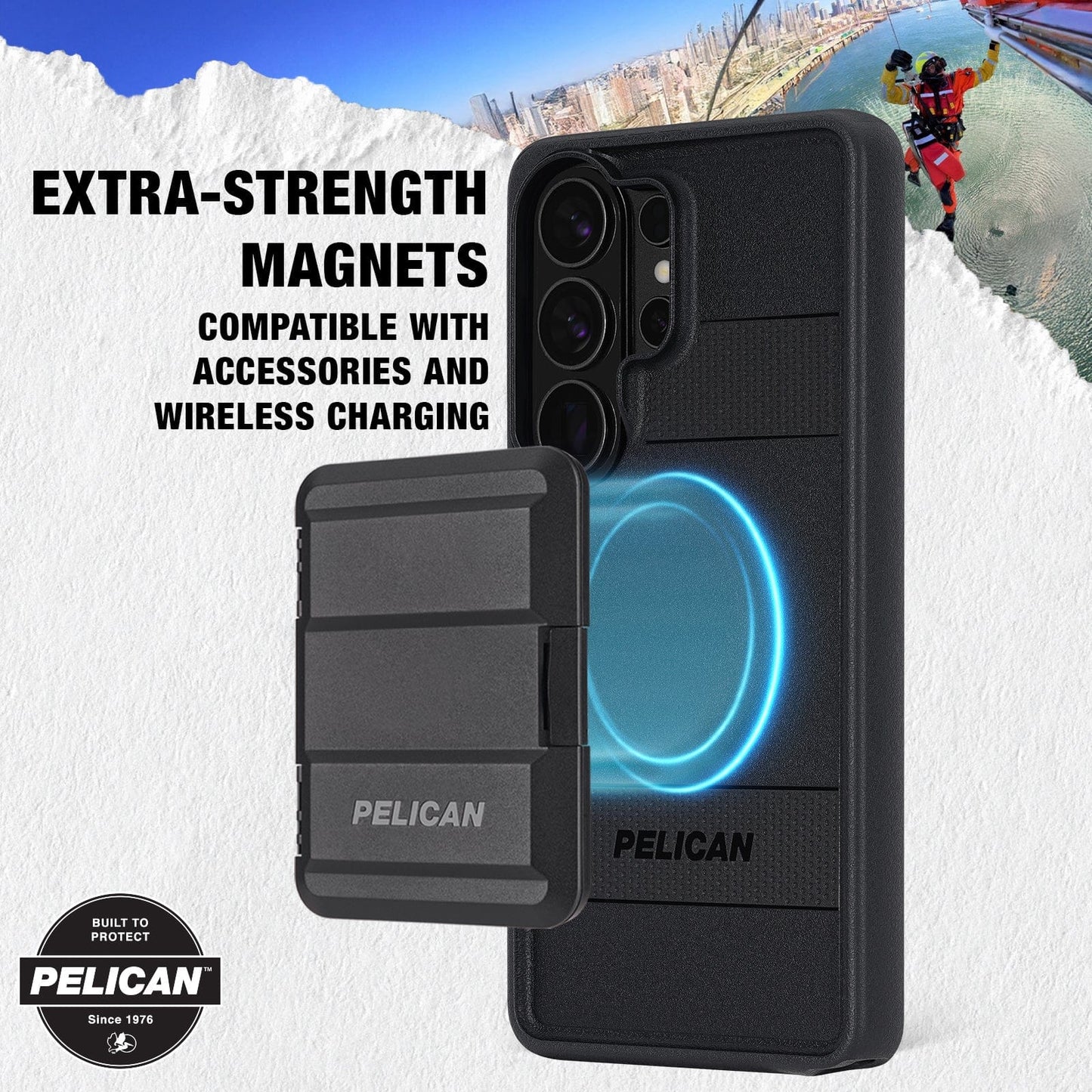 Pelican Protector Black with Magnet - Galaxy S26 Ultra