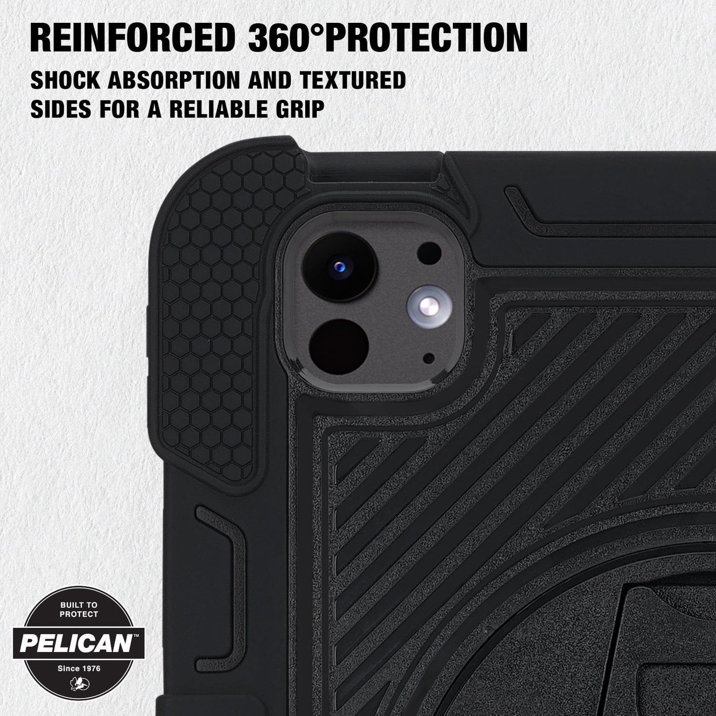 Pelican Voyager Black with Stand  - iPad Pro 11" (M5/M4)