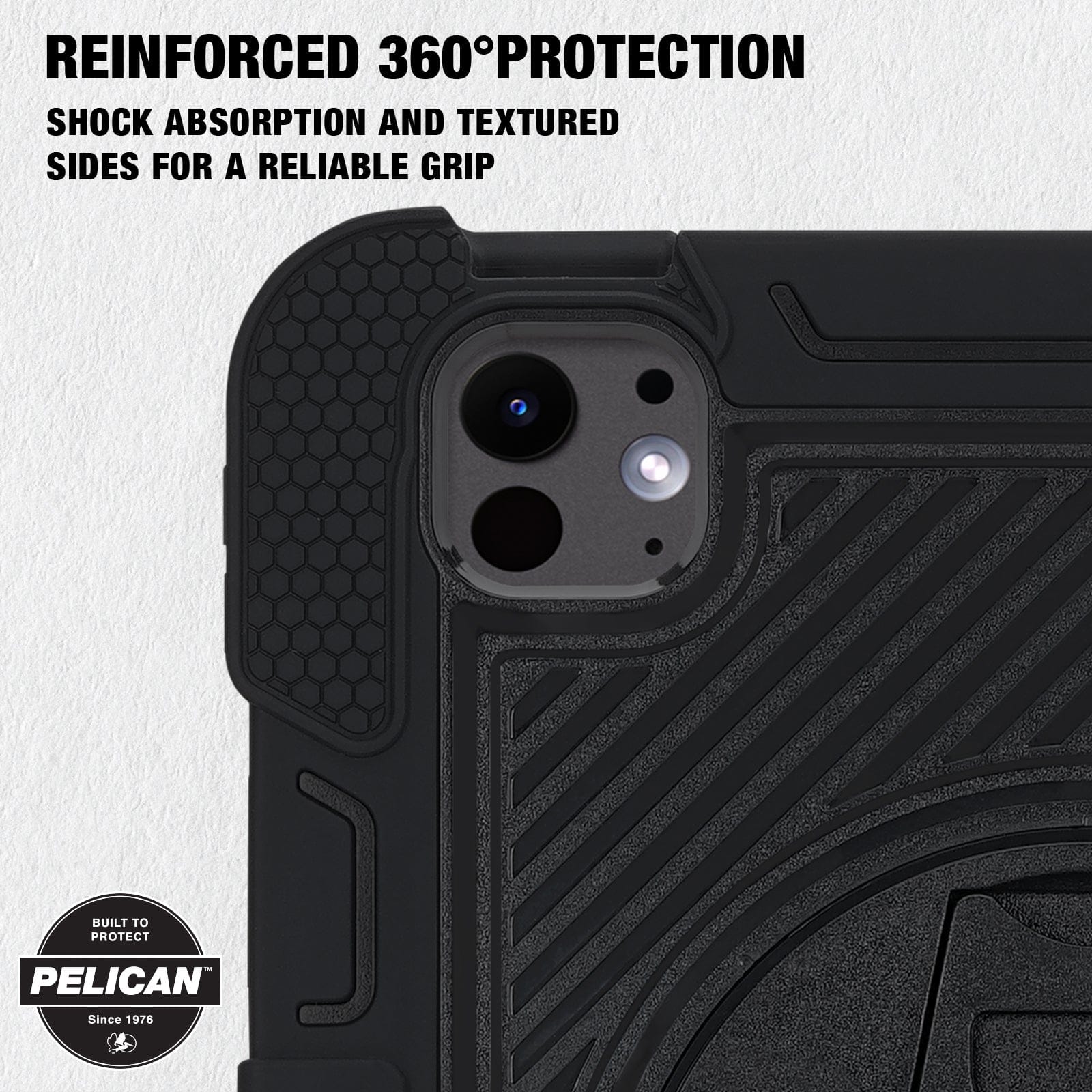 Pelican Voyager Black with Stand  - iPad Pro 11" (M5/M4)