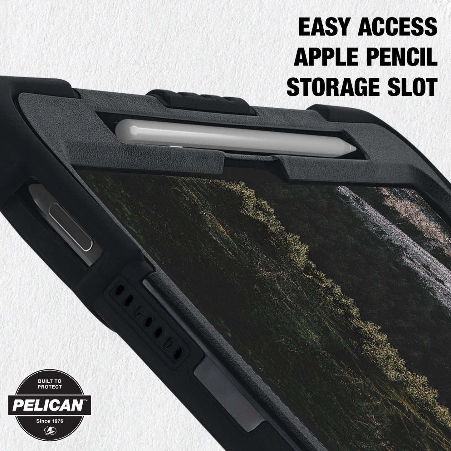 Pelican Voyager Black with Stand  - iPad Pro 11" (M5/M4)