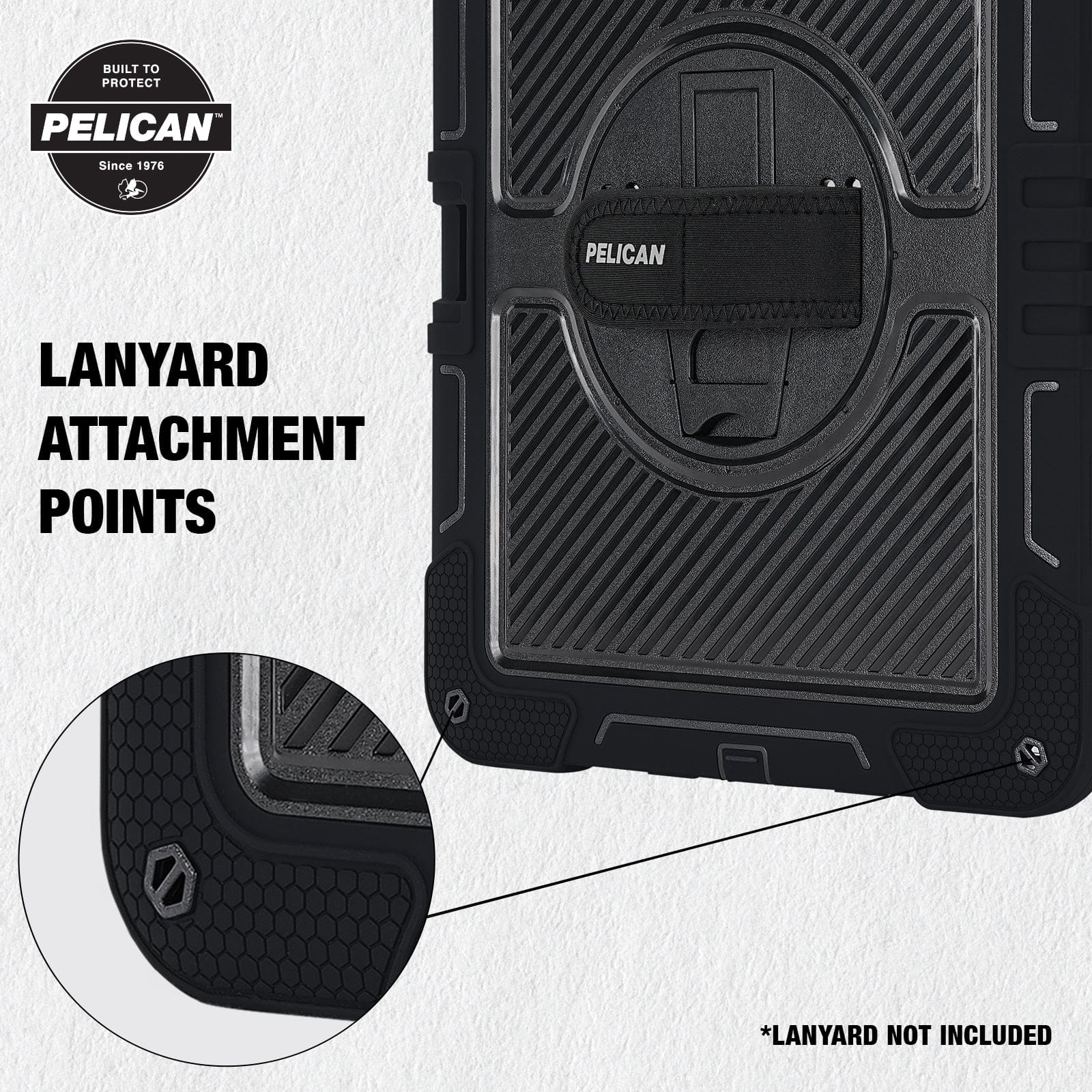 Pelican Voyager Black with Stand  - iPad Pro 13" (M5/M4)