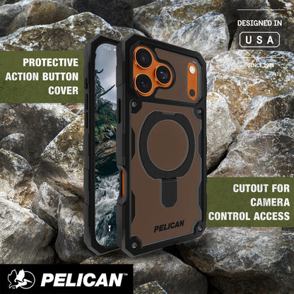 Pelican Shield Smoke MagSafe with Stand - iPhone 17 Pro Max