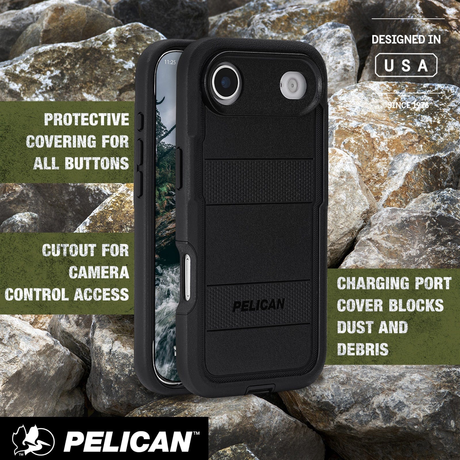 Pelican Voyager Black MagSafe - iPhone Air