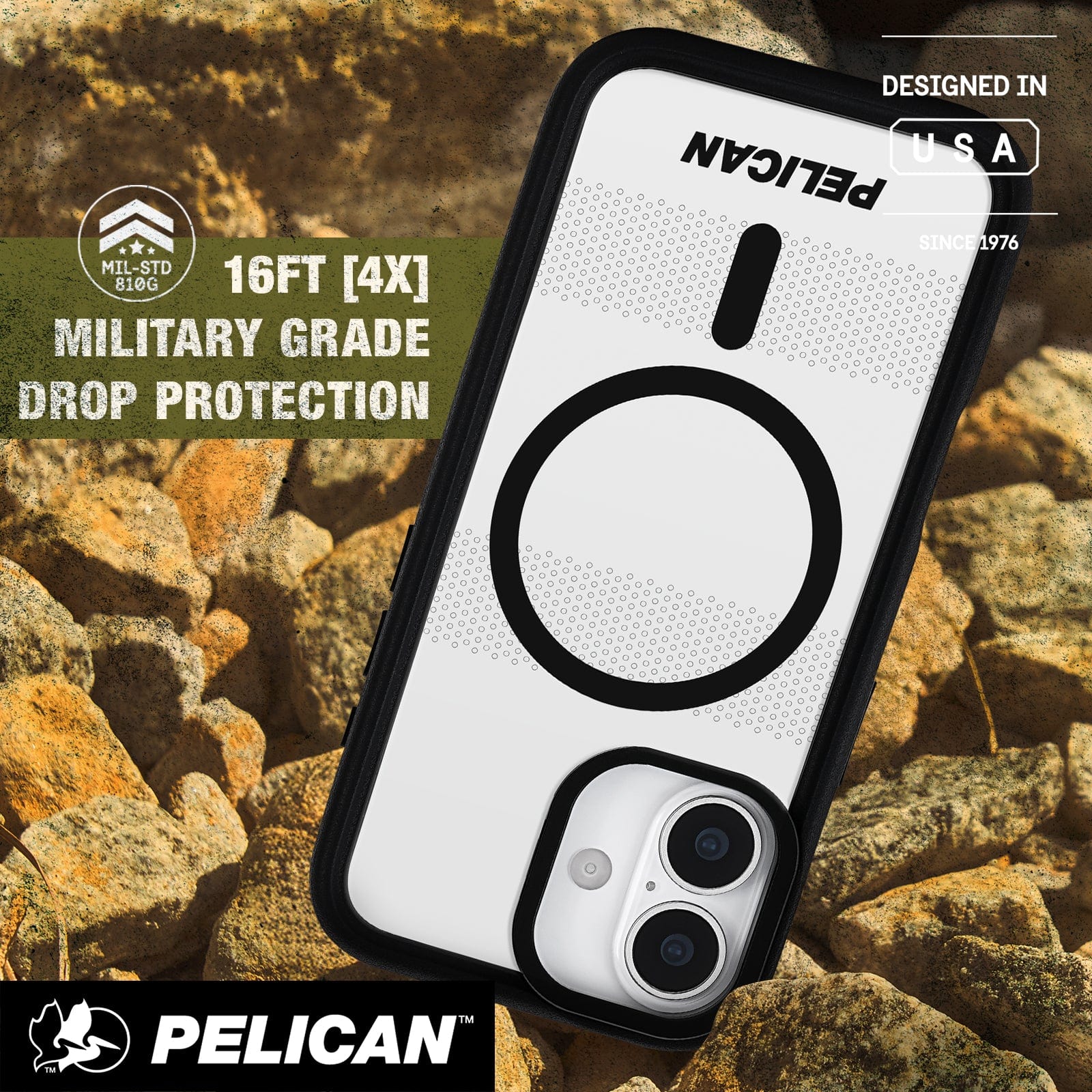 Pelican Protector Clear MagSafe w/ Camera Stand - iPhone 17