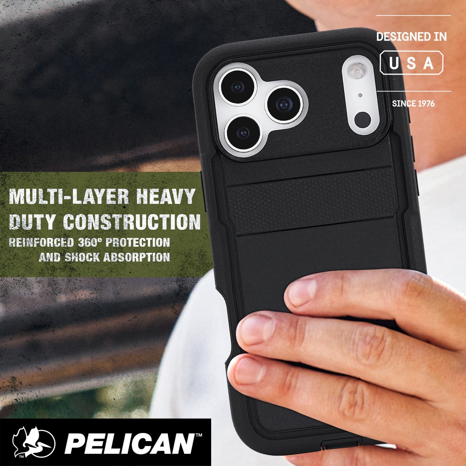 Pelican Voyager Black MagSafe - iPhone 17 Pro
